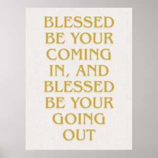 Modern Gold Jewish Wall Art - Piece 1 of 3 Poster