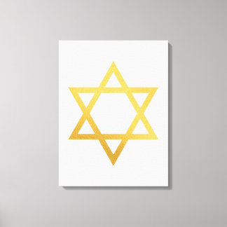 Modern Gold Jewish Wall Art - Piece 2 of 3 Leinwanddruck