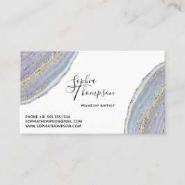 Modern Gold Lavender Geode Agate Ernennung Terminkarte