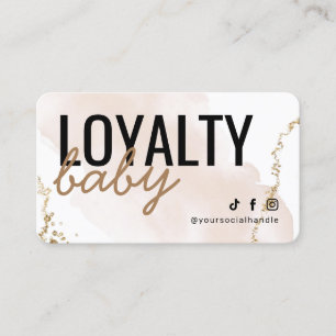 Modern Gold Loyalty Card Visitenkarte
