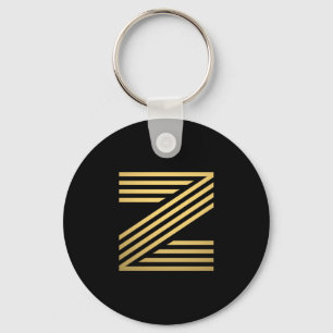Modern Gold Monogram Schlüsselanhänger