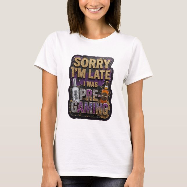 Modern Gold PRE GAMING Statement T-Shirt (Vorderseite)