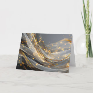 Modern Gold Swirl Greeting Card Karte