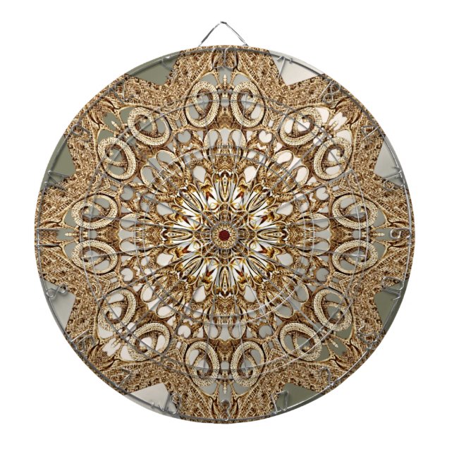 Modern Gold Verziert Bläserdartboard Dartscheibe (vorne)