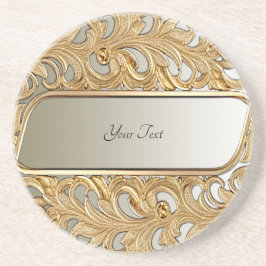 Modern Gold Verziert Sandstone Untersetzer