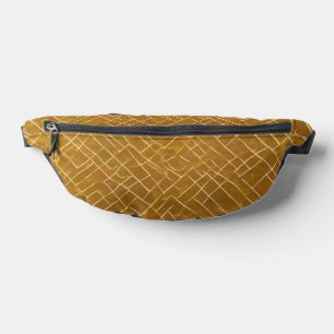 Modern Gold Weiß Vintage Kunst-Déco Collection Bauchtasche