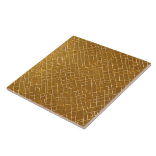 Modern Gold Weiß Vintage Kunst-Déco Collection Fliese