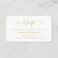 Modern Gold & White Simple Script UAWG