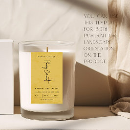 Modern Golden Rustic Label Rechteckiger Aufkleber