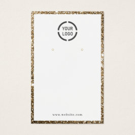 Modern goldfarbener Glitzer mit individueller Ohrm