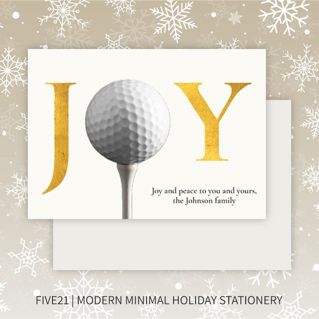 Modern Golf Joy & Peace Weihnachten (Von Creator hochgeladen)