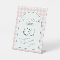 Modern Golf Theme Brautparty Custom Sign