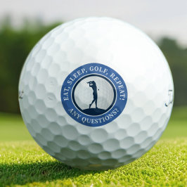 Modern Golfer Blue Lustiges Geschenkset für Frauen Golfball