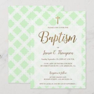 "Modern Grace" - Chic Baptism Einladung