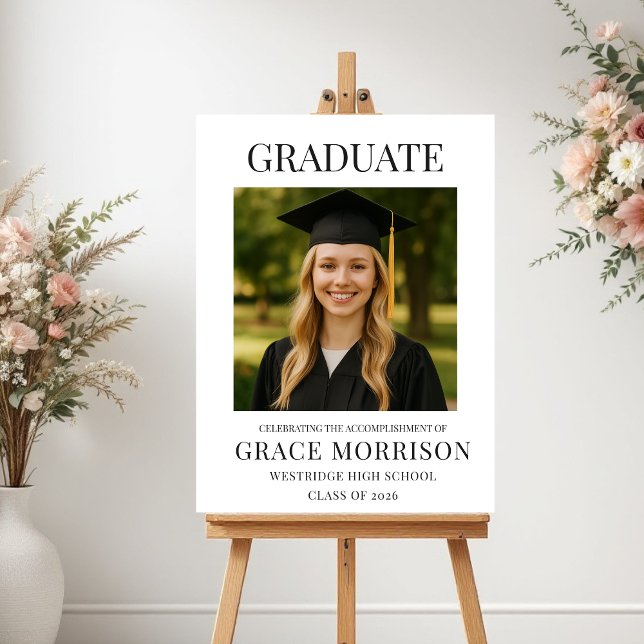 Modern Graduate Photo Graduation  Poster (Von Creator hochgeladen)