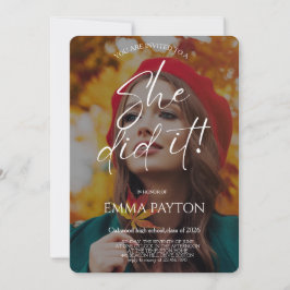 Modern Graduation Celebration Einladung