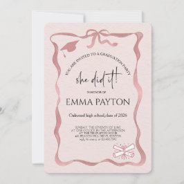 Modern Graduation Celebration Einladung