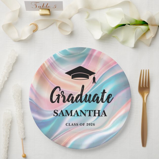 Modern  Graduation  Pappteller (Hochzeit)