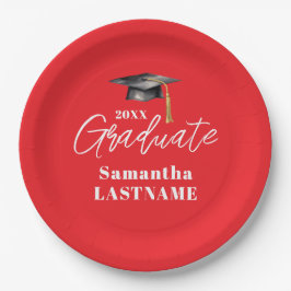 Modern Graduation Party Class of 20XX Custom Paper Pappteller