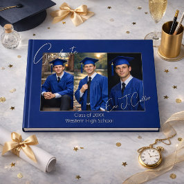 Modern Graduation Party Photo Display Gästebuch