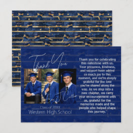 Modern Graduation Party Photo Display Postkarte