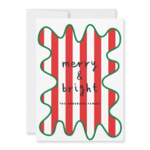 Modern grafisch minimale Weihnachtsrot und weiß