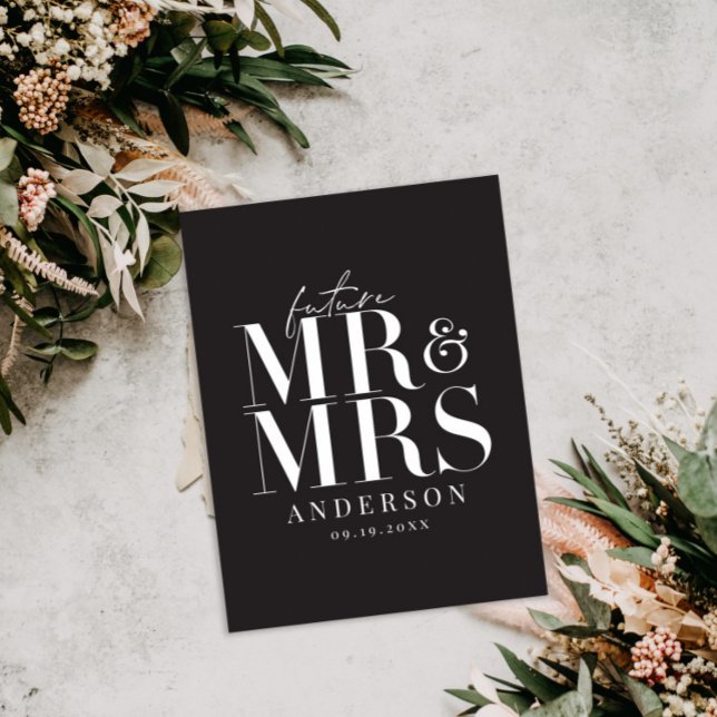 Modern, grafisch, typografisch Save the Date Postkarte (Von Creator hochgeladen)