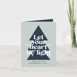 Modern grafischer Minimaler Weihnachtsbaum Feiertagskarte