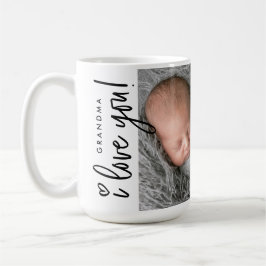 Modern Grandma I love you Photo from baby Custom Kaffeetasse