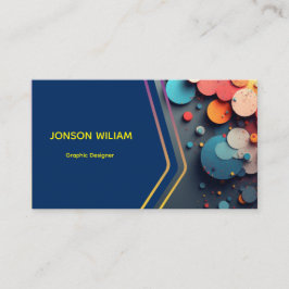 Modern Graphic Designer Business Card | Custom Min Visitenkarte