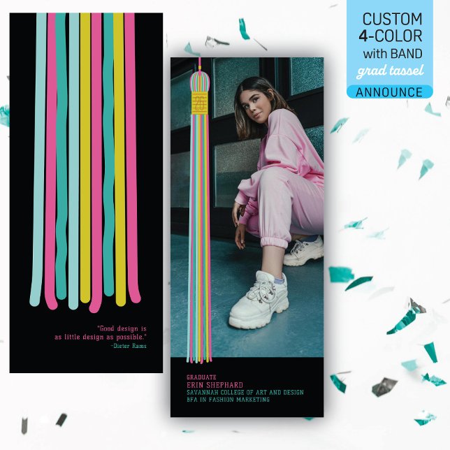 Modern Graphic Photo Graduation Announcement (Von Creator hochgeladen)