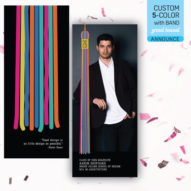 Modern Graphic Photo Graduation Announcement (Von Creator hochgeladen)