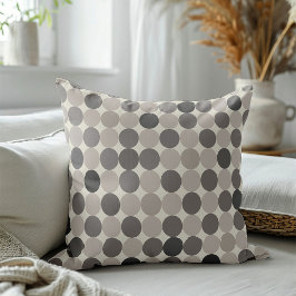 Modern Gray Linked Circles Guest-Wow Decor Kissen