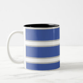 MODERN _GRAY_MEDIUM BLUE_ Zwei-Tonen-KAFFEE-TASSE Zweifarbige Tasse