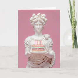 Modern Greek Statue Funny Birthday Card Karte