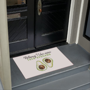 Modern Green Avocado Zitat von Avocado Lover Gesch Fußmatte