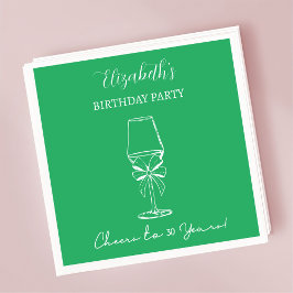 Modern Green Cheers bis 30 Jahre Geburtstag von Na Serviette