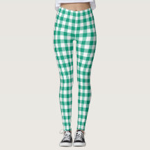 Modern Green Gingham Kariert