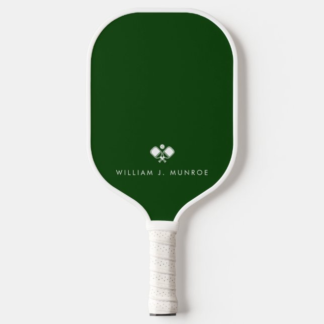 Modern Green Minimalist Professional Sports Pickleball Schläger (Vorderseite)
