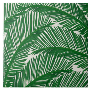 Modern Green Palm Leaf Fliese