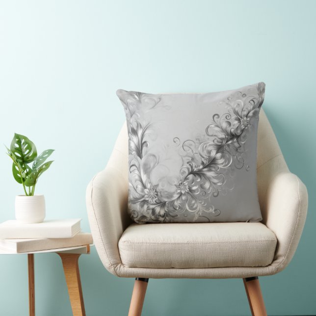 Modern Grey Decorative Pillow Kissen (Stuhl )