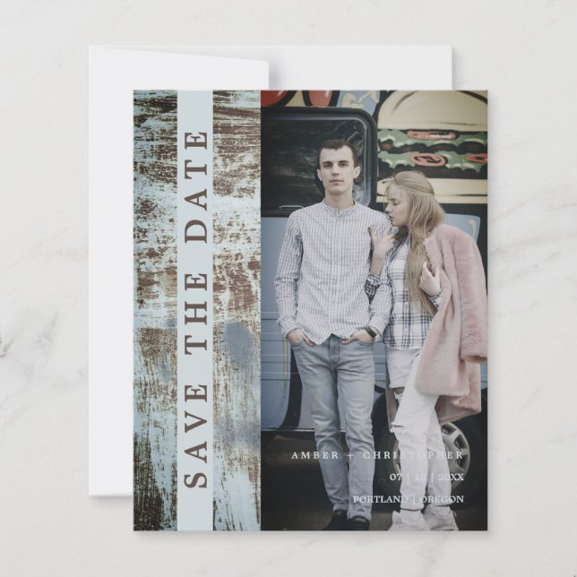 Modern Grunge Background Romantic Engaged Couple (Vorderseite)