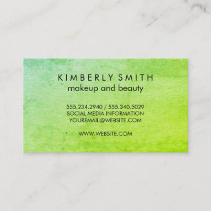 Modern Grunge Green Visitenkarte