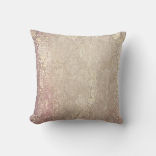 Modern Grunge Schlange Haut Tiermuster Kissen
