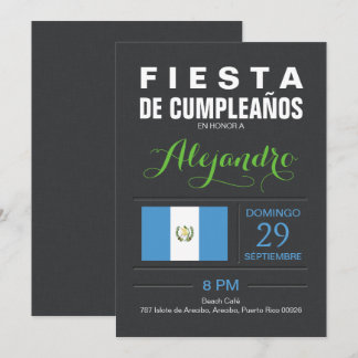 Modern: Guatemala-Party Einladung