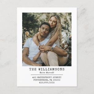 Modern haben wir das Adressenwechsel-Foto veränder Ankündigungspostkarte