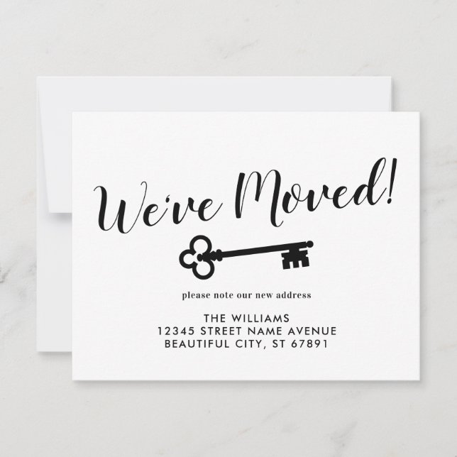 Modern haben wir die wichtigsten neuen Zuhause-Adr Ankündigung (Vorderseite)