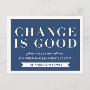 Modern haben wir neue Adressen-Postkarte bewegt Ankündigungspostkarte