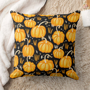 Modern Halloween Autumn Pumpkin Patchpattern Kissen