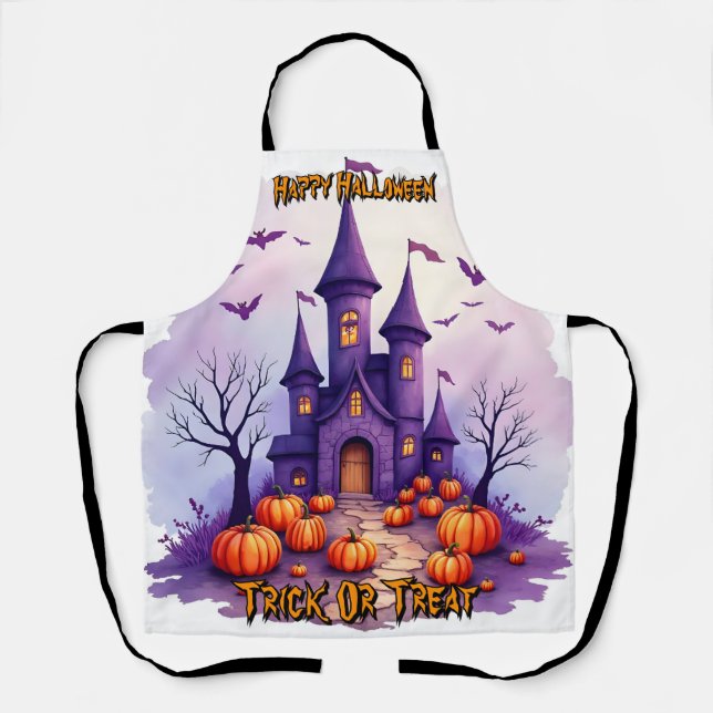 Modern Halloween Spooky Cute Collection Schürze (Vorderseite)